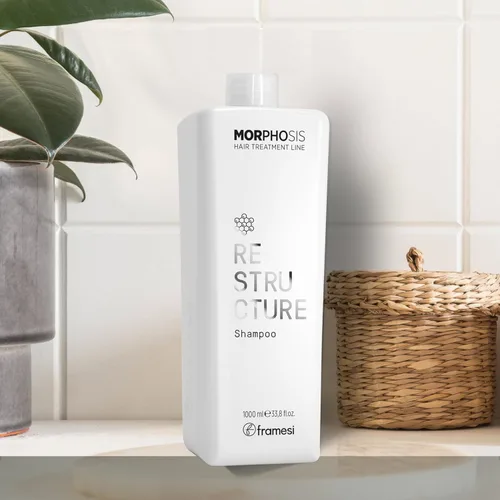 Miniatura 6 de Framesi Morphosis Restructure Shampoo - Champú reconstructor para cabello dañado - Champú sin sulfato - Ayuda a reparar y revivir para apoyar un