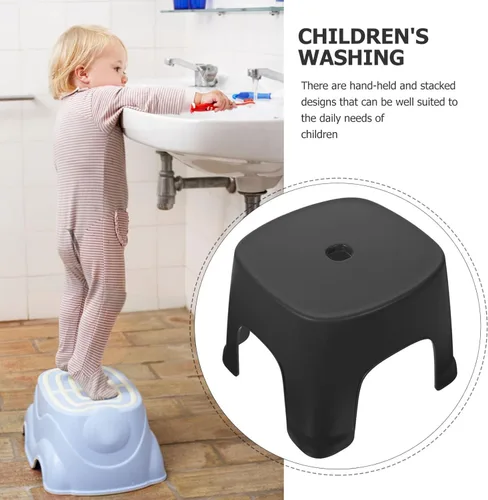 Miniatura 5 de Holibanna Taburete de plástico para baño para baño, taburete para baño, cambiador de zapatos, taburete de pesca para el hogar