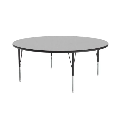 Miniatura 48 de Correll Mesa de Actividades Rectangular para Aula de 24"x36", Altura Ajustable (19"-29"), Granito Negro Laminado Térmico Fusionado Duradero