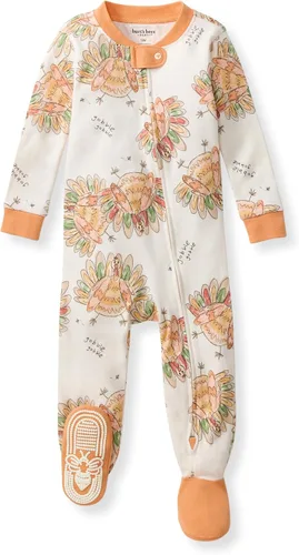 Miniatura 72 de Burt's Bees Baby Pijama para bebé niña, 100% algodón orgánico, pijama de una pieza, overol diagonal con cremallera, ajuste cómodo