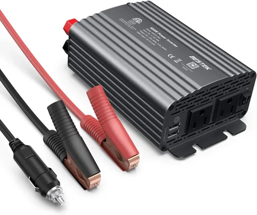 Miniatura 8 de Inversor de corriente DC 12 V a 110 V AC convertidor (azul)