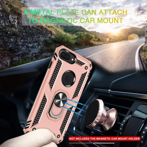 Miniatura 5 de Gritup Funda compatible con iPhone 6/6S/7/8 Plus con protector de pantalla HD, grado militar, a prueba de golpes, con anillo magnético para iPhone