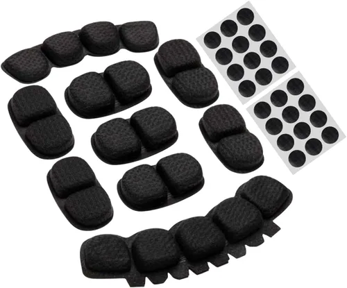 Miniatura 14 de Kit de acolchado para casco, almohadillas universales de espuma de repuesto para bicicleta, motocicleta, accesorios para casco (negro, juego de 1)