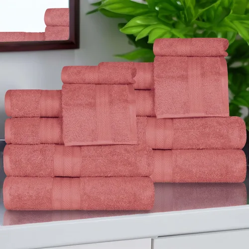 Miniatura 29 de Superior Juego de 2 toallas de baño de fibra larga 100% algodón peinado de 27.64 oz/m², para baño, ducha, cocina, súper suave, afelpado, altamente