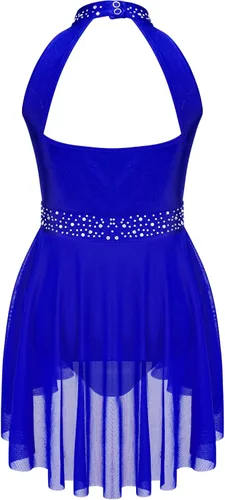 Miniatura 44 de CHICTRY Kids Girls Sparkly Rhinestone Ballet Gymnastics Leotards Modern Lyrical Dance Costume