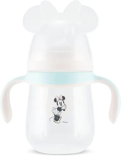 Miniatura 9 de Disney Vasos para niños pequeños, vasos para niños con chupete, sin BPA con asas, a prueba de fugas, Minnie Mouse y Mickey Mouse, regalo unisex