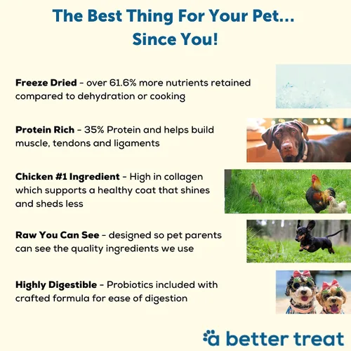 Miniatura 4 de A Better Dog Food Alimento seco para perros con pollo Crudo que puedes ver croqueta alta en proteínas + alimento crudo liofilizado para perros
