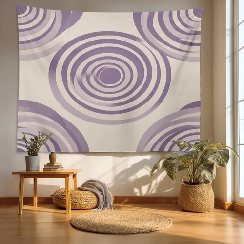Miniatura 52 de Batmerry Abstract Repeat Polyester Tapestry, Tiled Directional Lightweight Wall Hanging High-Definition Print Backdrop For Dorm Room Bedroom Living