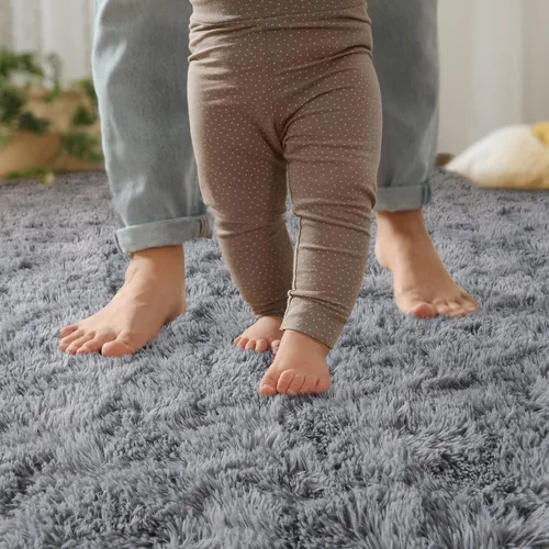 Miniatura 3 de YJ.GWL Alfombras de pasillo para pasillo, 2 x 4, lavables, pequeñas, color gris, para sala de estar, dormitorio, alfombra suave y esponjosa
