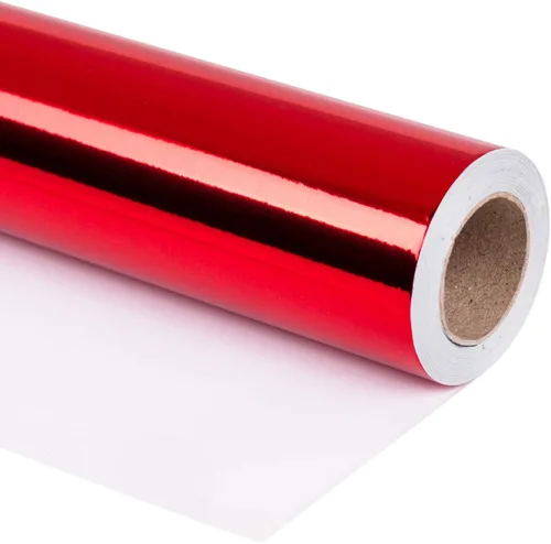 Miniatura 16 de RUSPEPA Papel de regalo metálico negro, papel de color sólido, perfecto para bodas, cumpleaños, Navidad, baby shower, 17 pulgadas x 32.8 pies