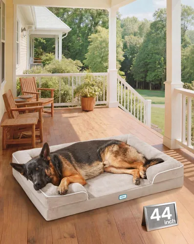 Miniatura 20 de OhGeni Orthopedic Cooling Dog Bed Couch, Cooling Big Pet Sofa for Extra Large Sized Pets with Memory Foam, Machine-Washable Waterproof Removable