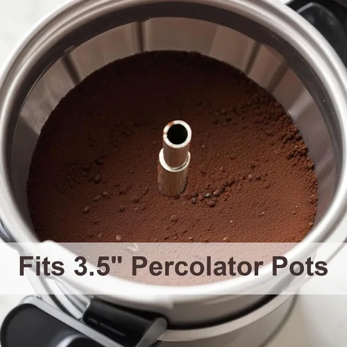 Miniatura 3 de 200 piezas de filtros de café en disco, filtros de café percolador natural de 3.5 pulgadas para cafetera percoladora y canasta de fondo plano
