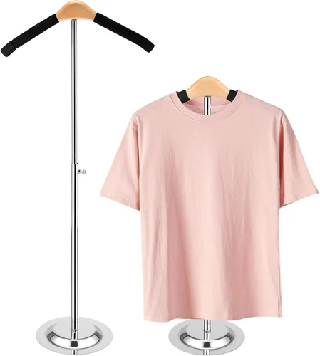 Soporte de hombro flexible ajustable para camisetas, soporte para camisas, estante portátil de exhibición de ropa, soporte de exhibición de Estilo 2