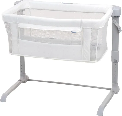 Miniatura 16 de Ingenuity Snooze & Stow - Moisés portátil para bebé, fácil de plegar con sonido, luz, vibración, laterales de malla, estante de almacenamiento