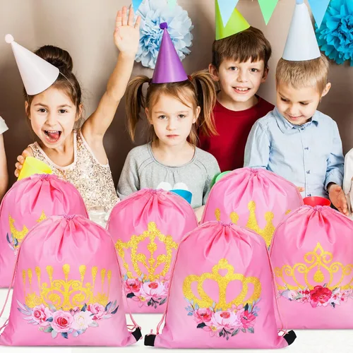 Miniatura 24 de Sweetude 24 bolsas de regalo de fiesta Let's Glow con cordón, decoración para niñas, niños, cumpleaños, bodas, fiestas
