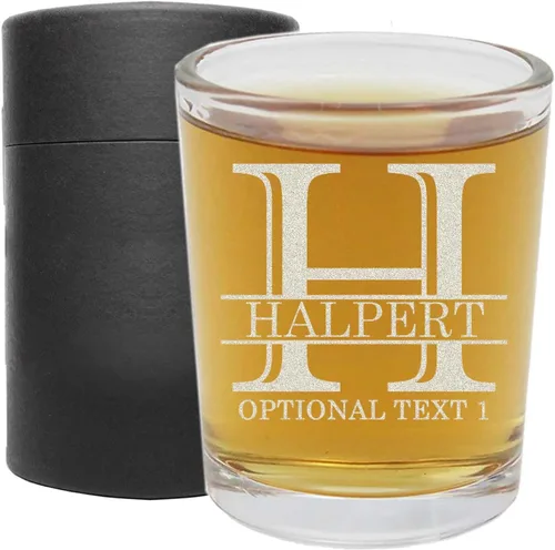 Miniatura 7 de Vaso de chupito grabado personalizado de 2.5 onzas, 1 paquete, nombre del monograma personalizado, regalos personalizados para hombres y mujeres