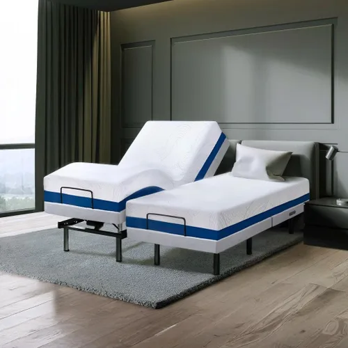 Miniatura 11 de Irvine Home Collection Base de cama ajustable de tamaño individual XL, características cargadas, gravedad cero, sin ronquidos, posiciones de memoria