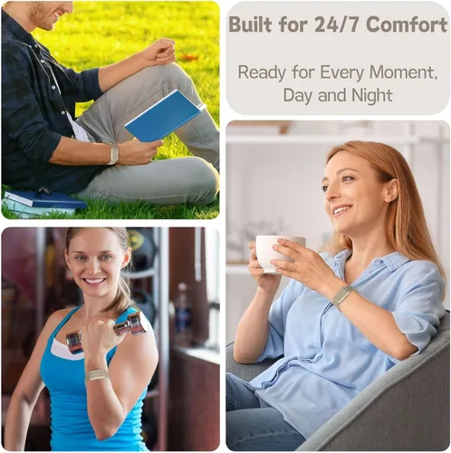 Miniatura 7 de Vanet Correas de nailon compatibles con bandas de bucle polar/reemplazo Polar 360, correa elástica transpirable deportiva, ajustable, trenzada