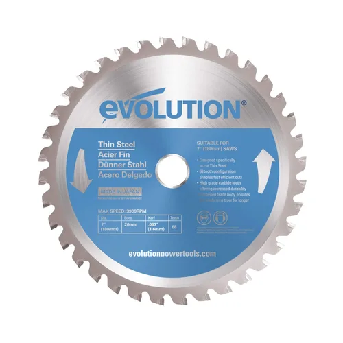 Miniatura 21 de Evolution 14BLADESS Cuchilla de acero inoxidable de 90 dientes de 14" Cuchilla de sierra TCT para Evolution S14CPS, S15CPS, S355MCS, S355CPSL