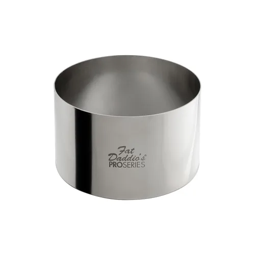 Miniatura 29 de Fat Daddio's Anillo redondo de acero inoxidable para pasteles y pastelería, 2 x 0.75 pulgadas