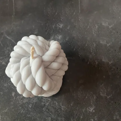 Miniatura 3 de Paquete de 2 moldes de silicona para velas, molde de bola de lana gruesa 3D y molde de bola de lana fina, molde de fondant con diseño de bola