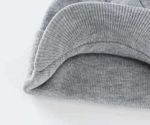Miniatura 75 de Home Prefer - Gorro de invierno para hombre con visera, cálida y doble punto.
