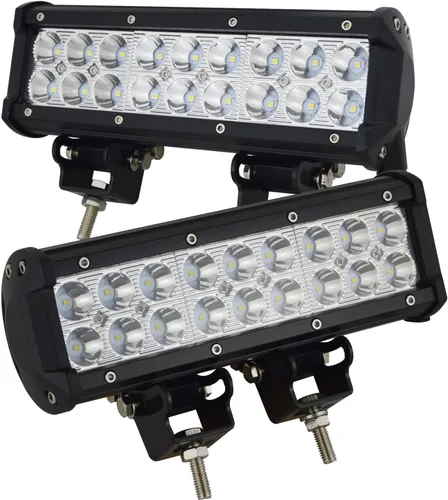 Miniatura 17 de AUXTINGS 2 piezas 7 pulgadas 36 W inundación Led barra de luz fuera de carretera lámpara de conducción para Jeep ATV SUV mina barco fuera