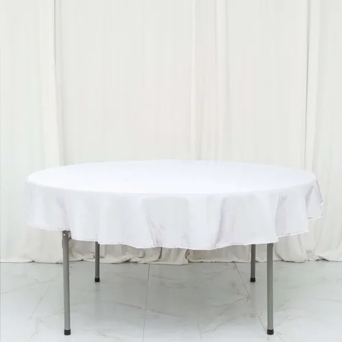 Miniatura 101 de Efavormart - 5 manteles rectangulares de poliéster blanco de 60 x 102 pulgadas, para banquetes, bodas, fiestas, restaurantes