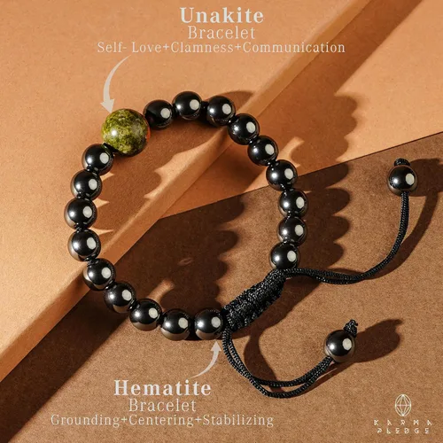 Miniatura 36 de Pulseras de cristal curativo para mujeres y hombres, espiritual, energía positiva y equilibrio, pulseras de cuentas de cristal natural hechas a mano