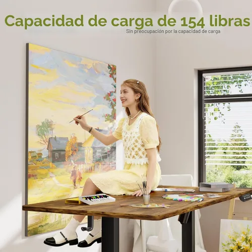 Miniatura 4 de Furmax Escritorio eléctrico de pie de 45 x 24 pulgadas, escritorio de pie para sentarse, altura ajustable, escritorio de oficina en casa con memoria