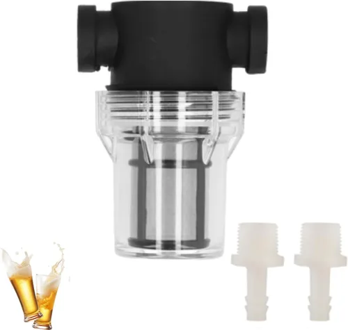 Miniatura 5 de Cyrank Inline Beer Filter, Beer Inline Filter Strainer Beer Brewing Filter Beer Mesh Filter for Home Brewing 150 80 Mesh Water and Beer Filtering