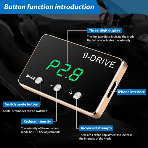 Miniatura 2 de Controlador de Respuesta de Acelerador 9Drive Compatible con BMW 2002+, HYUNDAI Genesis 2009+, Genesis Sedan 2010+, Genesis Equus 2009-2016, Genesis