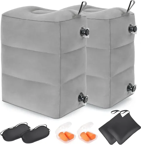 Miniatura 8 de Almohada Reposapiés Inflable Negro