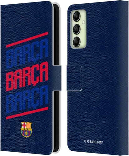 Miniatura 21 de Head Case Designs Funda de piel con licencia oficial del FC Barcelona Barca Crest Graphics para Samsung Galaxy A06 4G