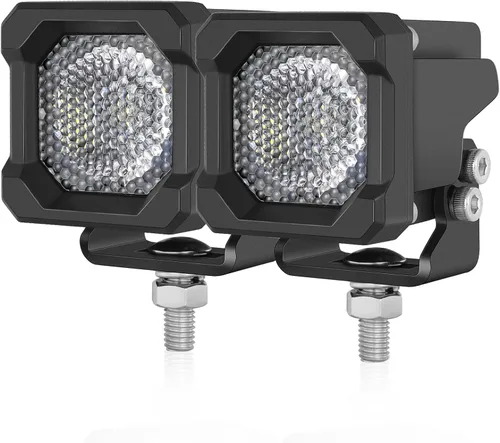 Miniatura 12 de Niwaker - Luces LED de 2 pulgadas, 2 unidades, 50 W, luminus, cubos LED, luz de trabajo, barra de luz de conducción todoterreno, luces antiniebla