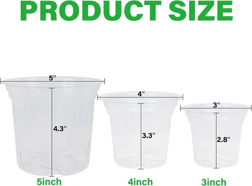 Miniatura 2 de winemana Bandeja de inicio de semillas de 4 pulgadas para semillas de lechuga de hierbas vegetales, macetas para plantas de interior y tierra