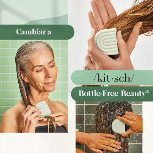 Miniatura 7 de Kitsch Barra acondicionadora de cabello con romero y biotina para dar volumen y espesar – Acondicionador hidratante y limpiador para cabello