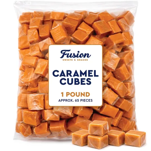 Miniatura 2 de Caramelos de caramelo envueltos individualmente, bolsa a granel de 1 libra (aproximadamente 75 piezas) – Caramelo masticable clásico suave