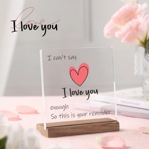Miniatura 3 de FreeJac Regalos para él y ella, regalos para el día de San Valentín para novia, esposa, Navidad, cumpleaños, boda, aniversario, recuerdo, placa