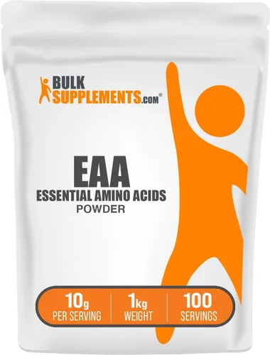 Miniatura 4 de BulkSupplements. com Essential Aminoácidos en polvo - Suplemento de aminoácidos esenciales, polvo EAA - Sin sabor y sin gluten, 0.35 oz por porción