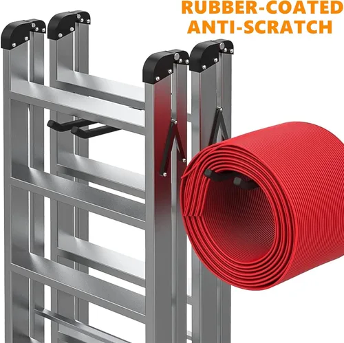 Miniatura 4 de TORACK Paquete de 4 ganchos para sistema de almacenamiento de garaje, organizador de herramientas de montaje en pared resistente, ganchos