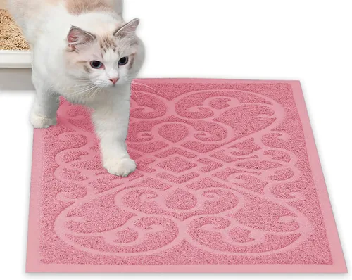 PetLike - Alfombrilla que atrapa la arena cuando los gatos salen de la caja de arena, alfombrilla que pueden usar los gatos para comer, es suave