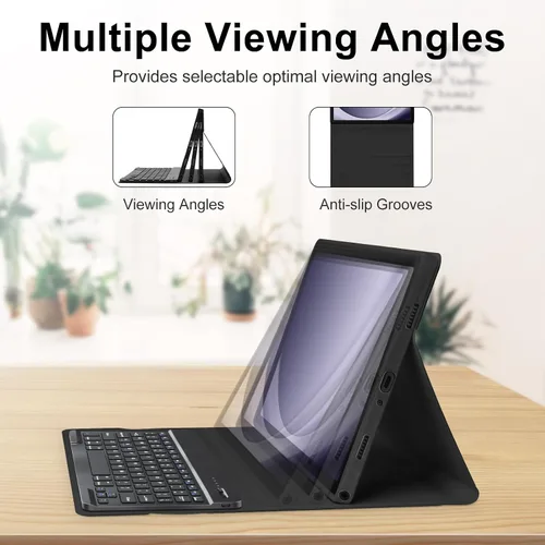 Miniatura 4 de MORECOO Funda para Samsung Galaxy Tab A9 Plus con teclado de 11 pulgadas 2023 (SM-X210/X216/X218), funda para tableta A9 Plus con teclado