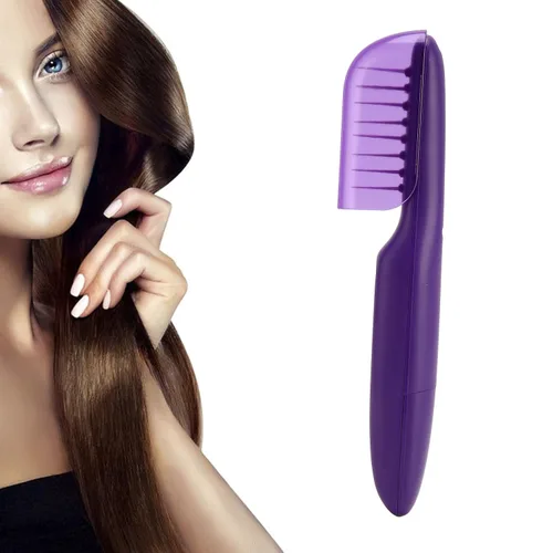 Miniatura 6 de ZJchao Cepillo desenredante eléctrico, para cabello rizado, grueso, lacio, uso húmedo y seco, alta concentración de iones negativos, función