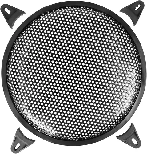 Miniatura 9 de X AUTOHAUX Universal 6 pulgadas altavoz de audio de coche subwoofer metal Waffle Grill cubierta protectora con borde de goma y clips