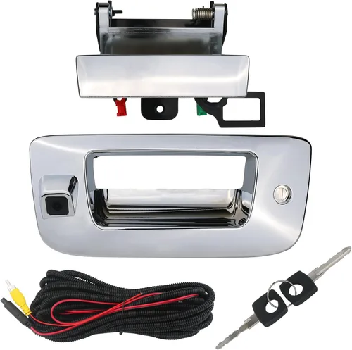 Miniatura 9 de Cámara de respaldo con manija de puerta trasera Cámara de visión trasera con manija de cierre de puerta Compatible con 1999-2007 Chevrolet Chevy