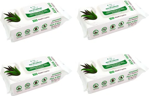 Miniatura 12 de Best Pet Supplies - Toallitas para mascotas para perros - Toallitas para perros limpiadoras y desodorizantes, para abrigos, orejas, patas - Limpieza
