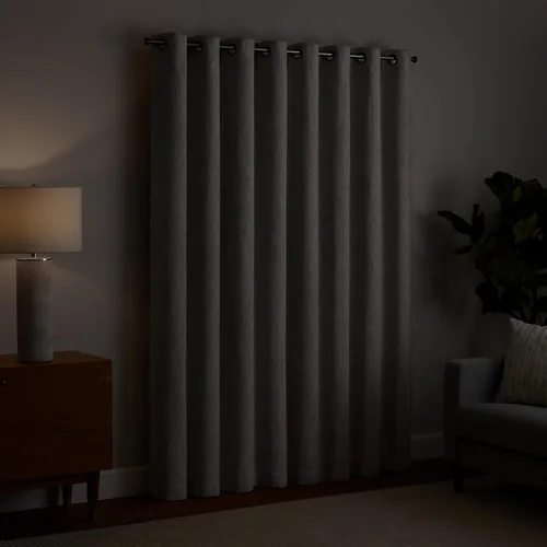 Miniatura 9 de Eclipse Décor Quinn - Cortina opaca 100 % sólida, con textura, absolutamente cero para privacidad, perfecta como cortinas de sala de estar