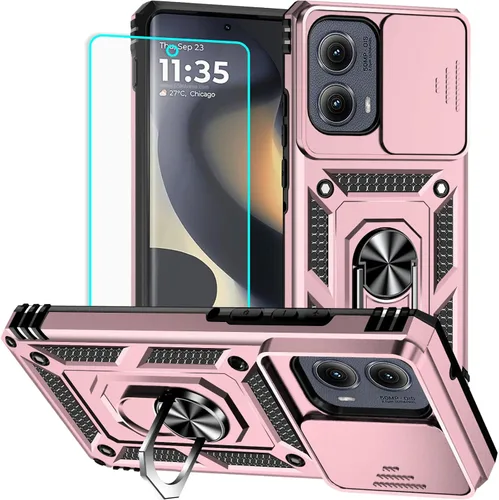 Miniatura 7 de Funda para Moto G Pure, funda Moto G Power 2022, soporte giratorio de grado militar de 360° (resistente), fundas protectoras a prueba de golpes