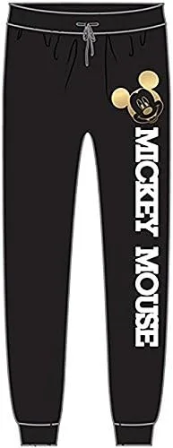 Miniatura 2 de Disney Mickey Mouse niñas Varsity Terry paño sudor pijama pantalones - negro blanco